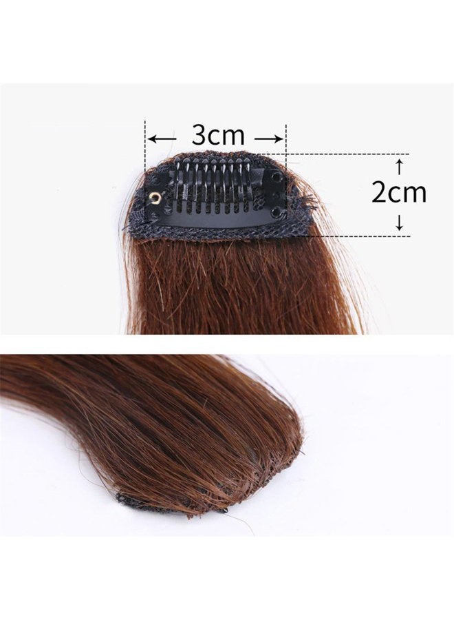 Remeehi Hand Made Long Straight Bangs 1pcs Invisible Clip In Side Bangs Human Hair Nature Look Hair Piece Extension Natural Black - Image 3